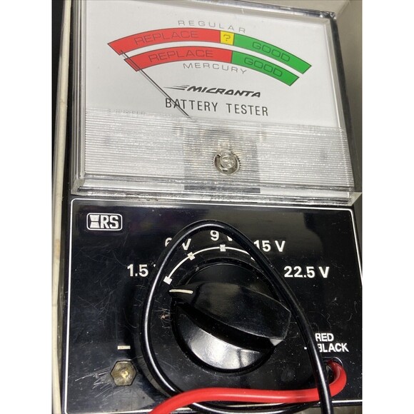Vintage Micronta Battery Tester 22-030V Original Box/Work Perfectly - Picture 3 of 9